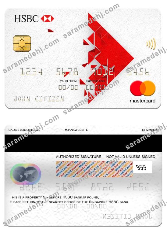 Singapore HSBC Bank mastercard